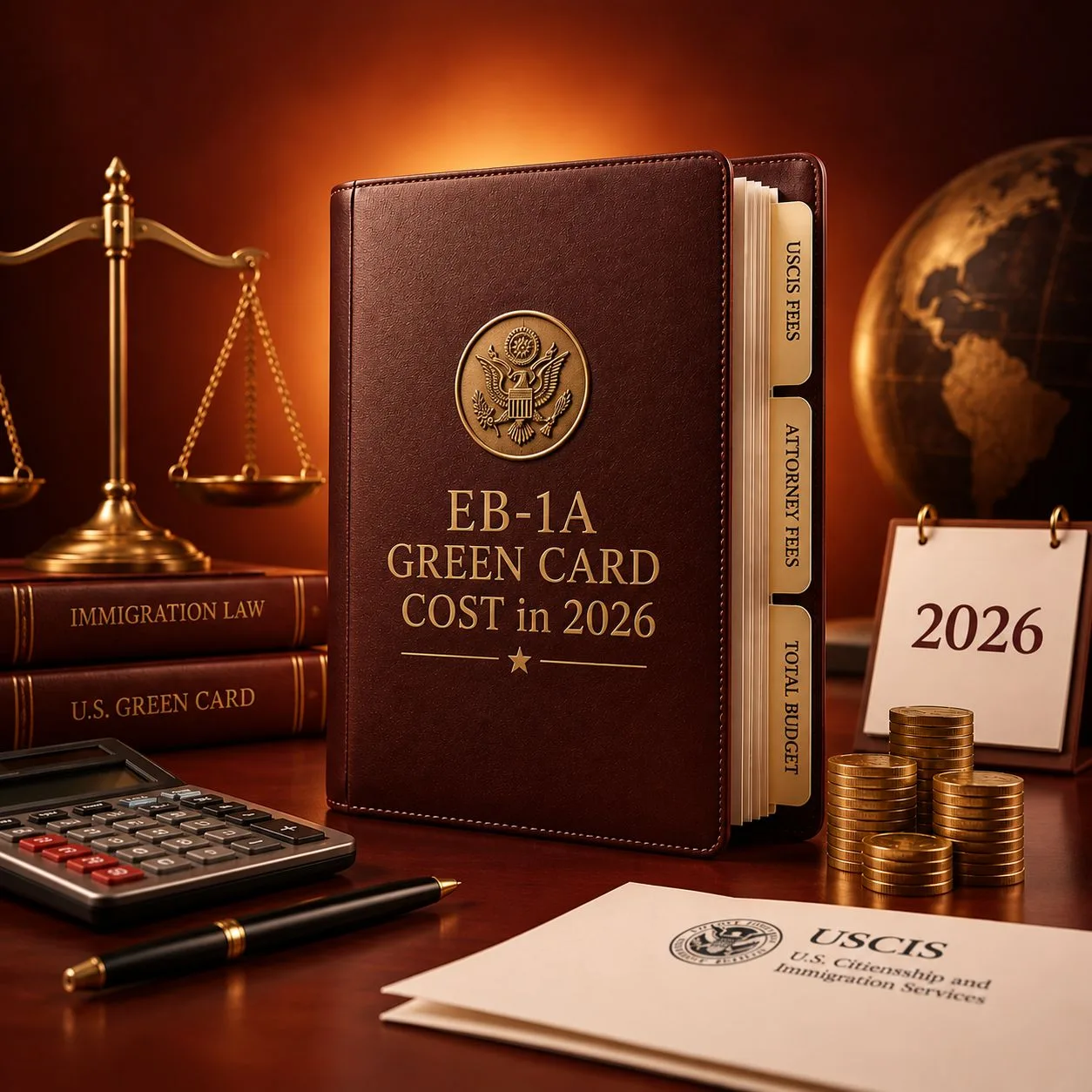 EB-1A Green Card Cost in 2026: USCIS Fees, Attorney Fees, and Total Budget